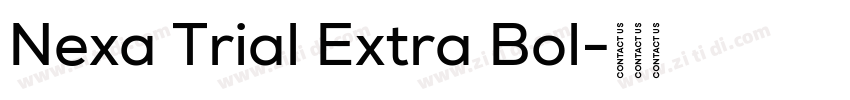Nexa Trial Extra Bol字体转换